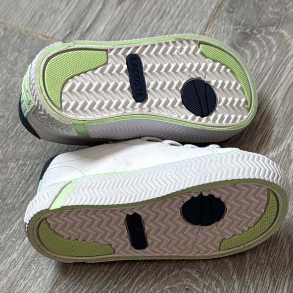 Lacoste White and Green Sneakers Classic Style Size US4.5 - Picture 5 of 7